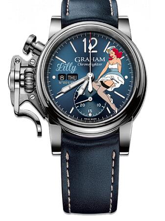 Graham Chronofighter 1695 Vintage NOSE ART LTD Lilly 2CVAS.U05A Replica Watch